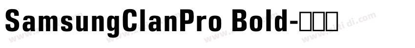 SamsungClanPro Bold字体转换